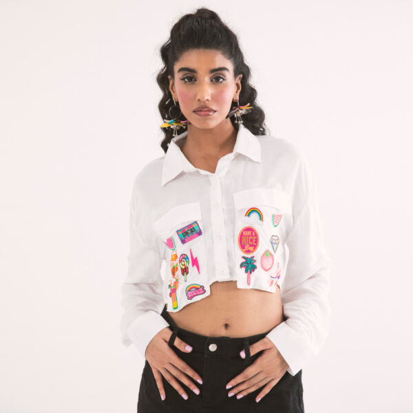 Pocket Full of Sass Cropped Shirt
